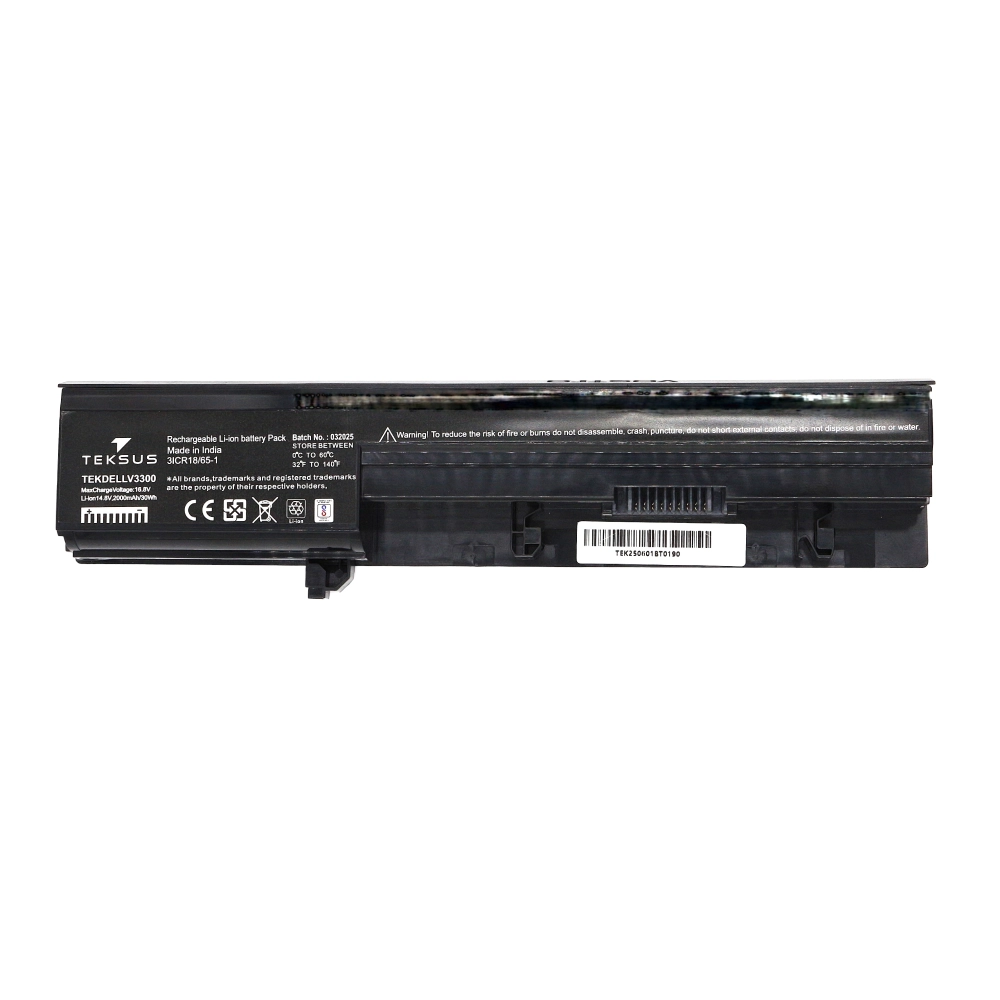 Teksus Laptop Battery Compatible For Dell V3300 4c view 2